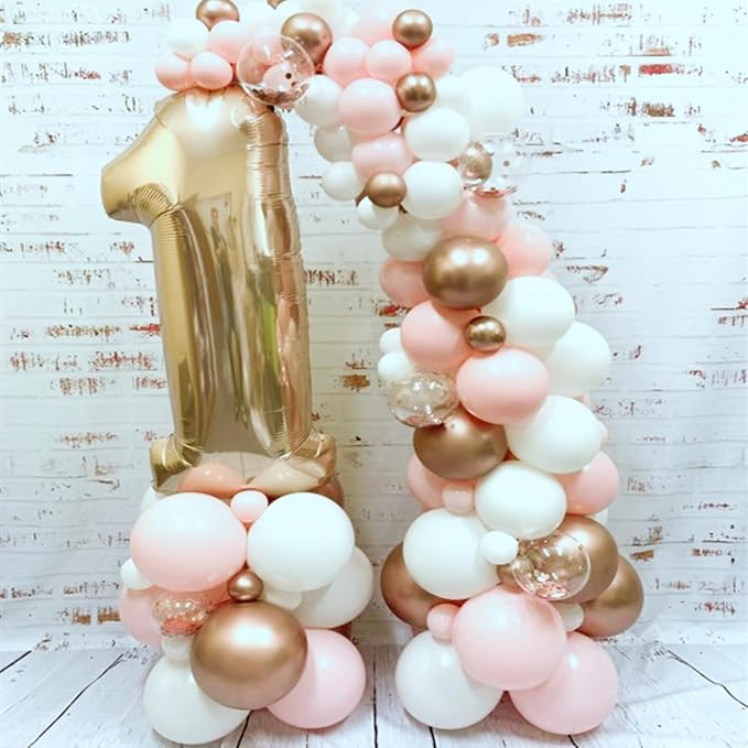 40 Inch Numbers 1 Light Gold Large Balloon Digital 1 - Image 5