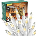 Minetom LED Clear White Christmas String Lights, Christmas Decorations Indoor by Minetom
