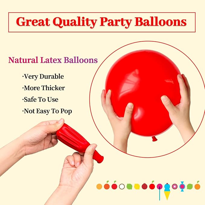 Red Balloon 110pcs - Image 4