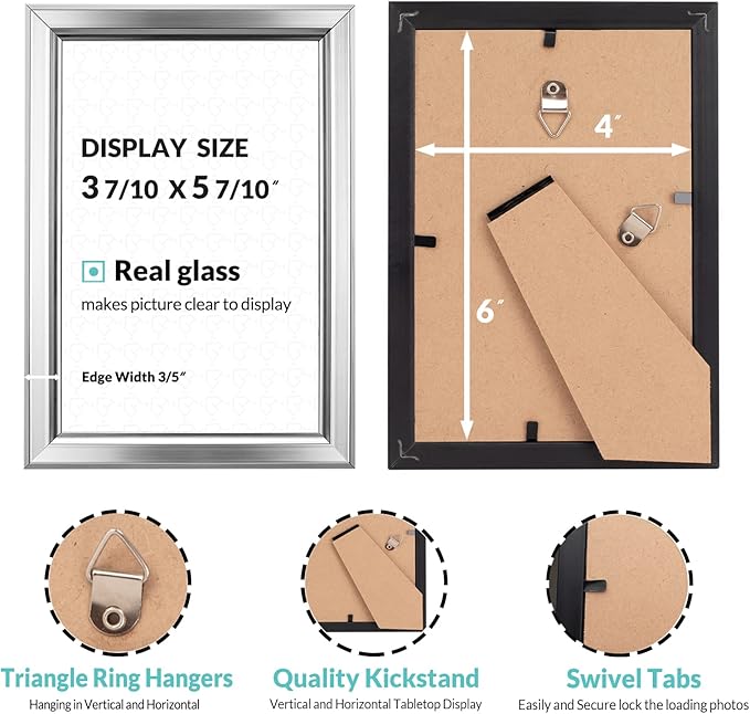 LaVie Home 4x6 Picture Frames Simple Designed Photo Frame - Image 4