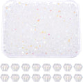 PATIKIL 1000pcs 3mm Bicone Glass Crystal Beads, Faceted Glass Spacer Beads by PATIKIL