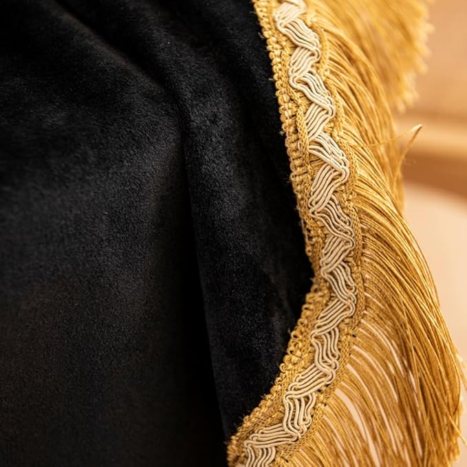 F-CHU Black Tablecloth Thickset Velvet Tablecloth - Image 4