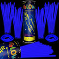 200 Pack 8'' Glow Sticks Bulk Party Favors Blue Light Up Sticks by Taikula