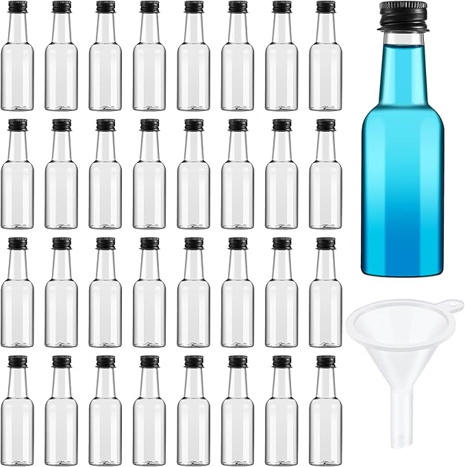 Tessco 100 Pcs Mini Liquor Bottles Plastic Mini Salad Dressing Bottle Christmas by Tessco