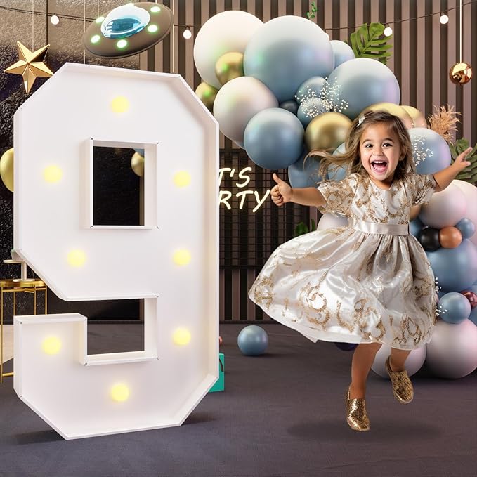 imprsv 3FT Marquee Numbers, Light Up Numbers by Letsmakeitimpressive
