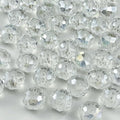 50pcs 10mm Crystal Glass Beads for Crafts Faceted Rondelle Glass Beads for by Unknown