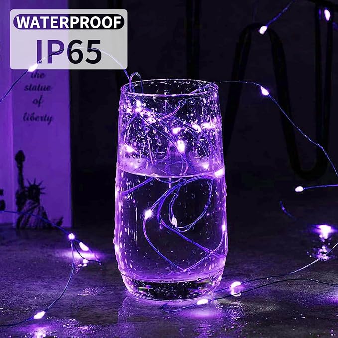 Aogist 50 Pack Fairy Lights 3 Modes 7ft 20 LED Waterproof, Battery Operated - Image 3