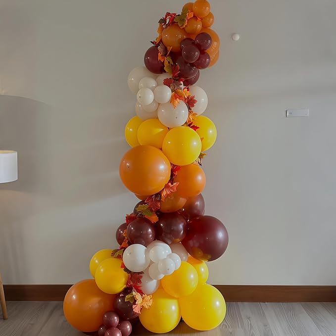 Burnt Orange Brown Balloons, 12 Inch 35PCS Fall Balloons - Image 5