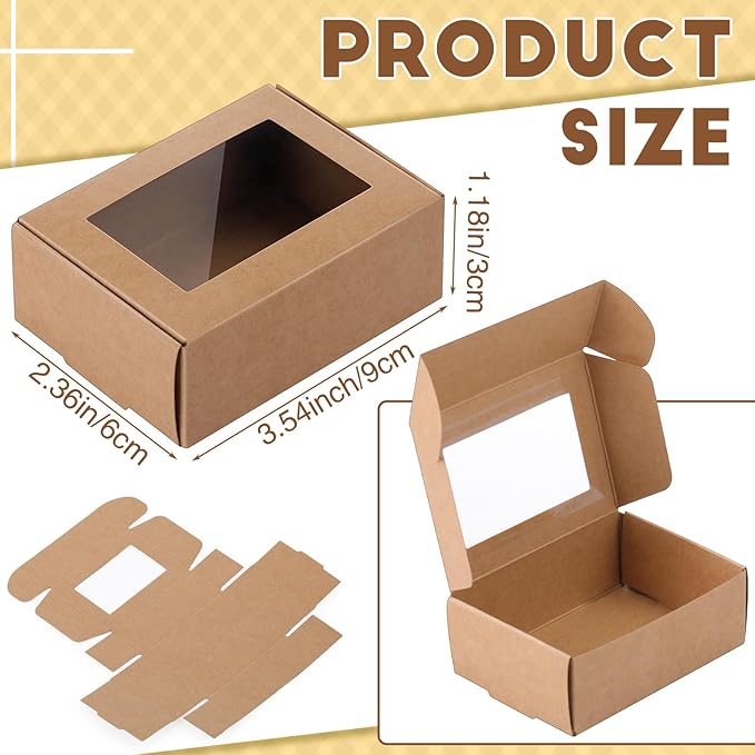 Zonon 30 Pcs Soap Boxes for Homemade Packaging, Mini Kraft Treat Boxes - Image 2