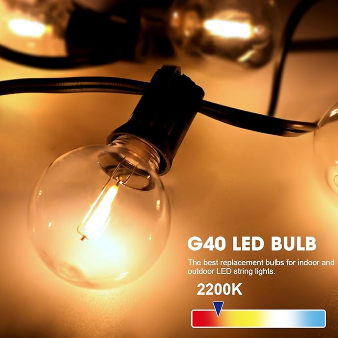 50 Pack G40 LED Replacement Bulbs - Image 8