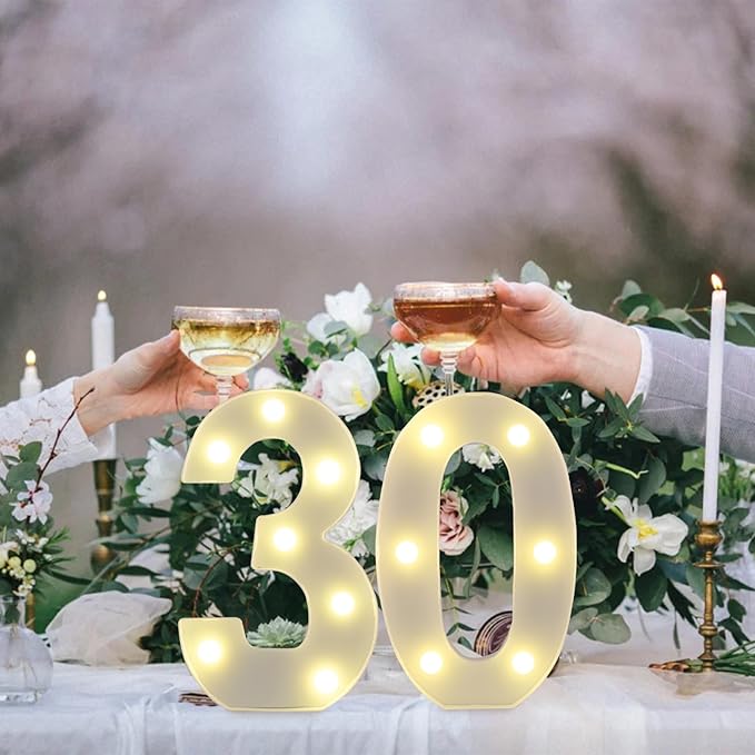 LED Marquee Letter Lights, Decorative Light Up Numbers - Image 4