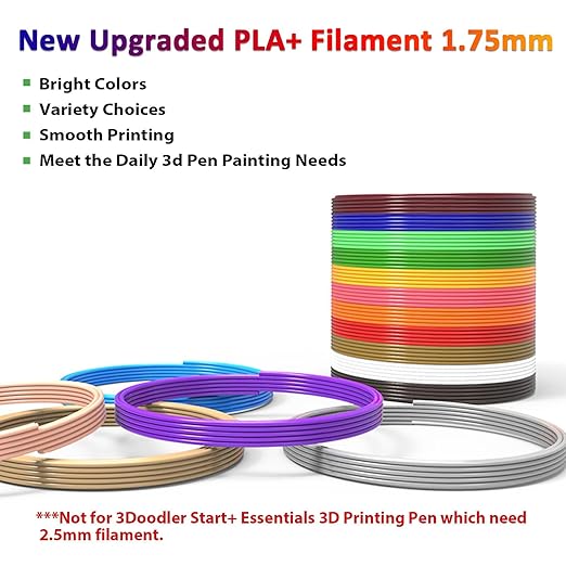 16-Color 320ft PLA 3D Pen Filament Refills - Image 3