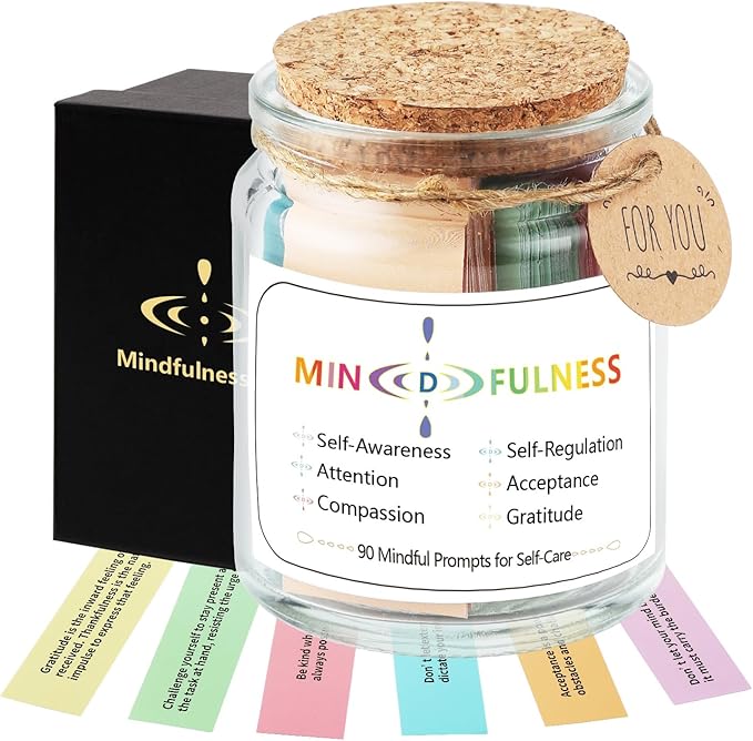 Mindfulness Jar Motivational and Inspirational Cards by NStuiv