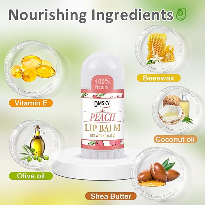 DMSKY 40 Pack Mini Lip Balm, Natural Lip Balm Bulk - Image 3