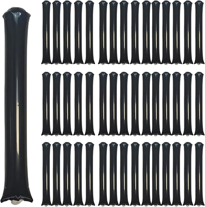 48pcs Round Head Boom Sticks Thunder Sticks Cheering Sticks Team Spirit Plastic by ROSEBB