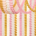 Pink-Peach Gold Party-Decorations Streamers-Garland by OURUOLA