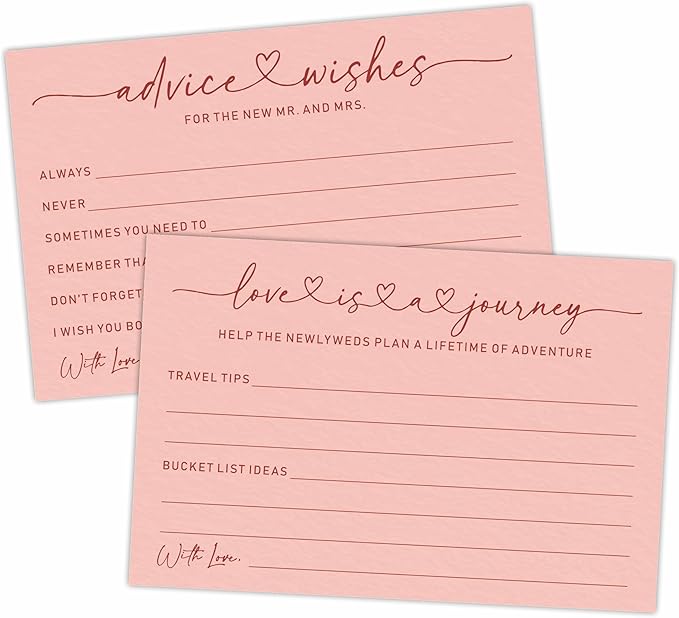 Wedding Advice Cards -Pack Of 30 Wishes by dsjaidh
