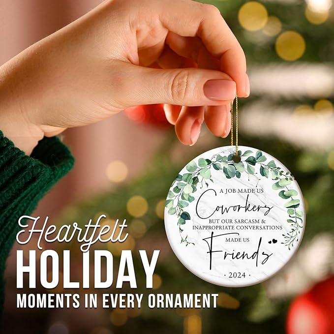 ZAGKOO Coworker Christmas Ornament - Image 3