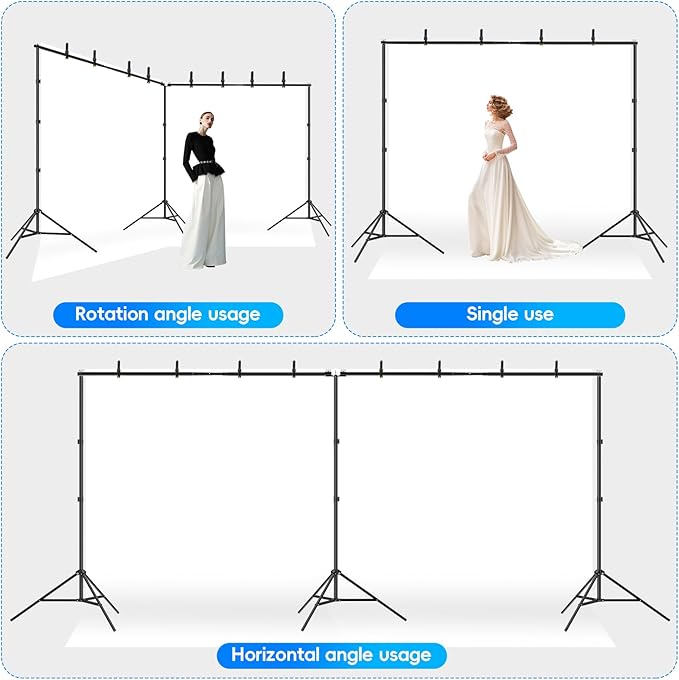 Photo Video Studio Large 20x7ft Adjustable Backdrop Stand, Photography - Image 6