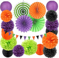 Black Purple Orange-Green Halloween Party-Decorations by Burgleda