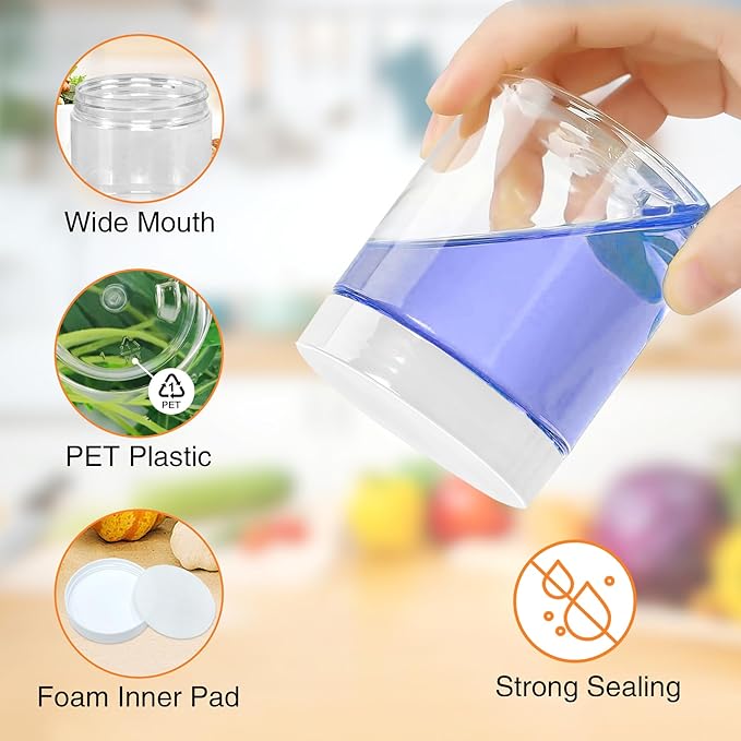 8 OZ Plastic Jars - Image 3