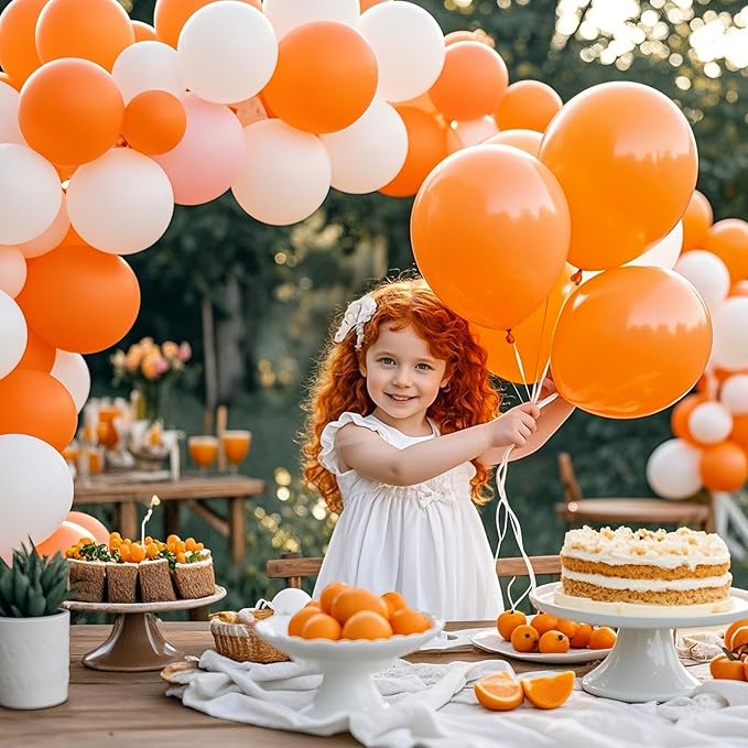 Orange Balloons, Latex Party Balloons - Image 9