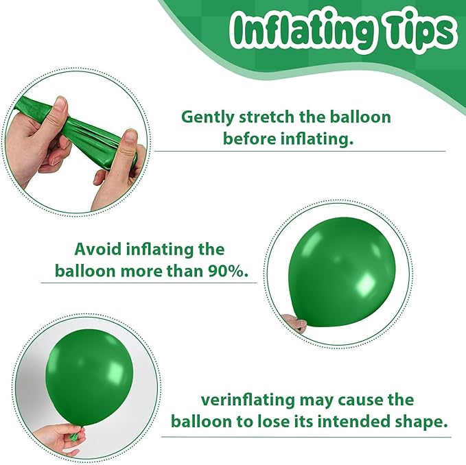 Paready Dark Green and Brown Balloons Set, 12 Inch Sage Green Confetti Party - Image 4