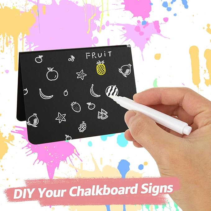 40 Pack Mini Chalkboard Signs for Food, 4x3 Inches Small Chalkboard Sign - Image 5