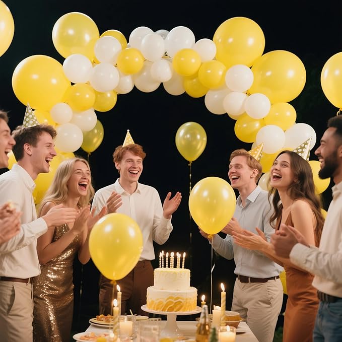 KAWKALSH Yellow Balloon 12 Inch - Image 9