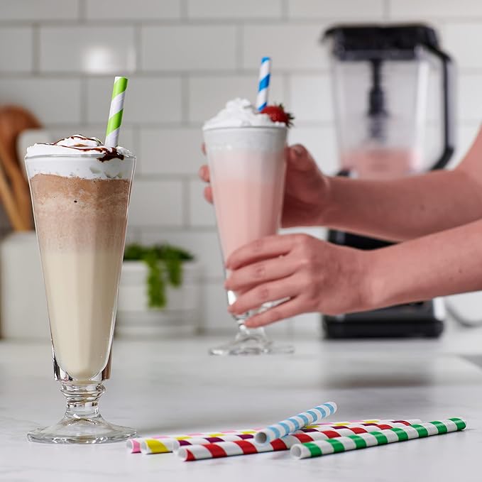 Comfy Package Jumbo Paper Smoothie Straws, 100% Biodegradable Paper Boba Straws - Image 3