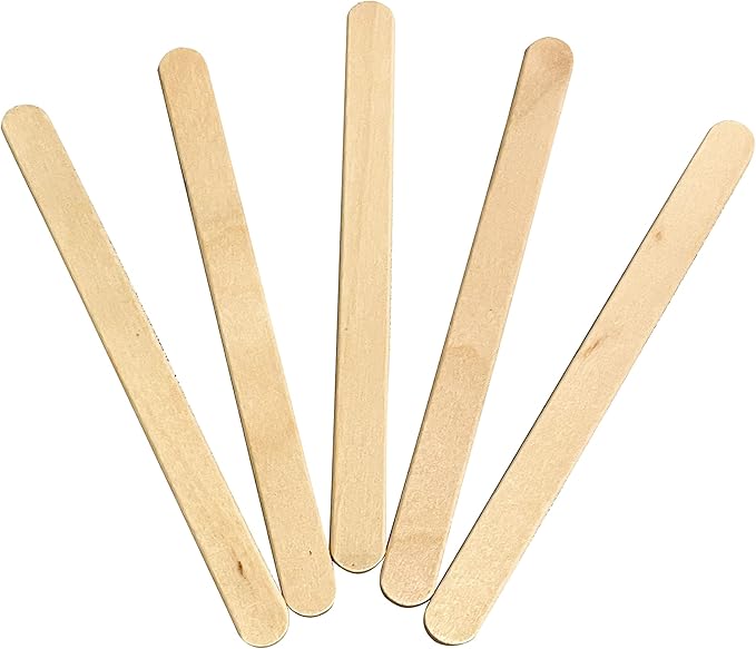 10, Stir Sticks, Waxing Sticks, Popsicle Sticks, 4.5 Inches, Round End - Image 4