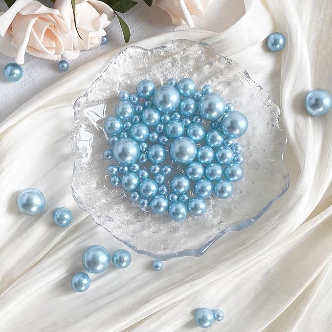 260Pcs Lightblue Glossy Beads - 6mm - Image 4
