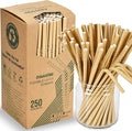 Brown Kraft Bendy Paper Straws, 7.75" x 0.24", 250 Ct. by chunspak
