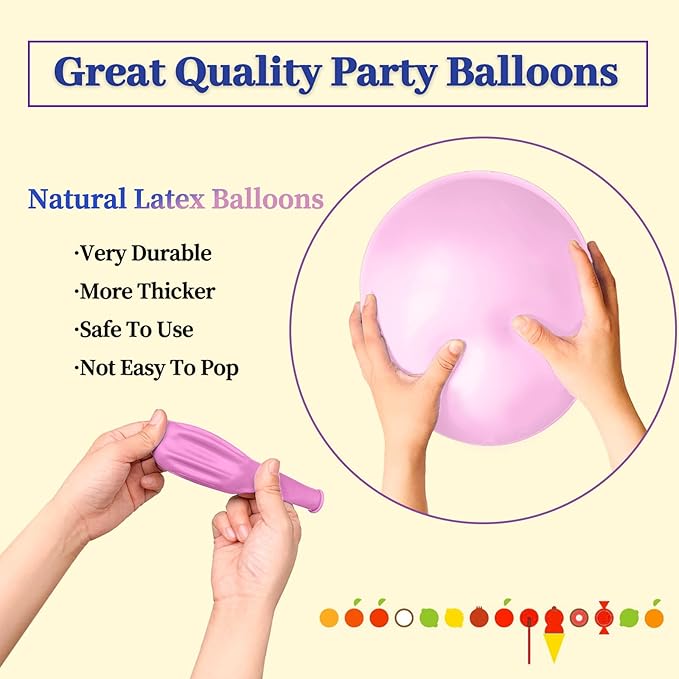 110pcs Pastel Pink Balloon 12 Inch, Pastel Pink Latex Balloons - Image 2