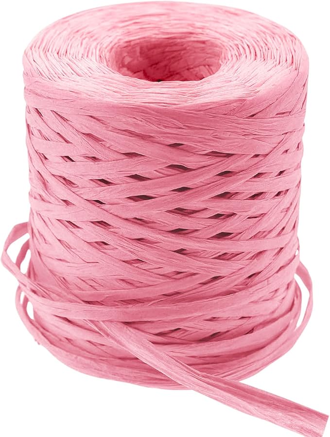 Creatrill 218 Yards Raffia Paper Craft Ribbon Packing Paper Twine, 1/4 Inch by by CREATRILL