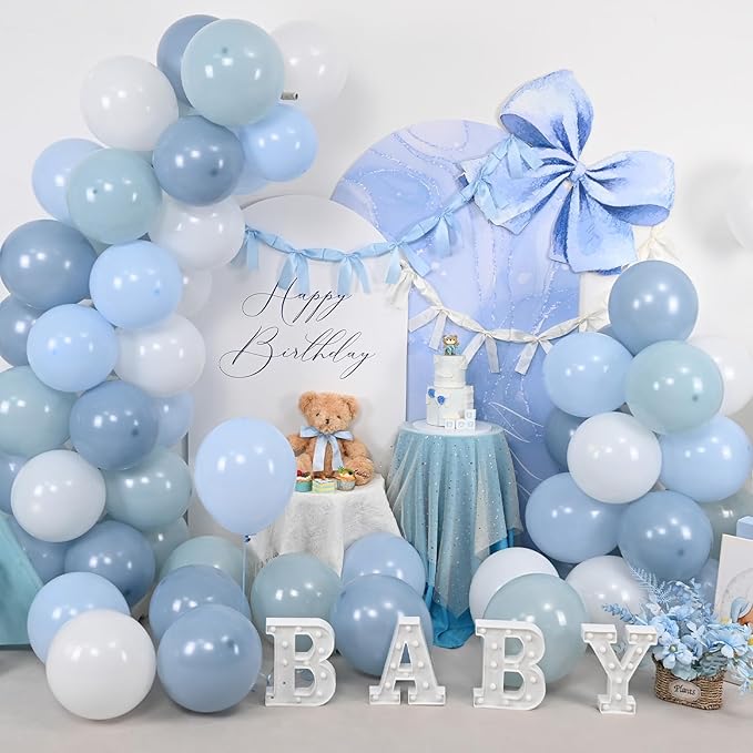 Dusty Blue Balloons - Image 7