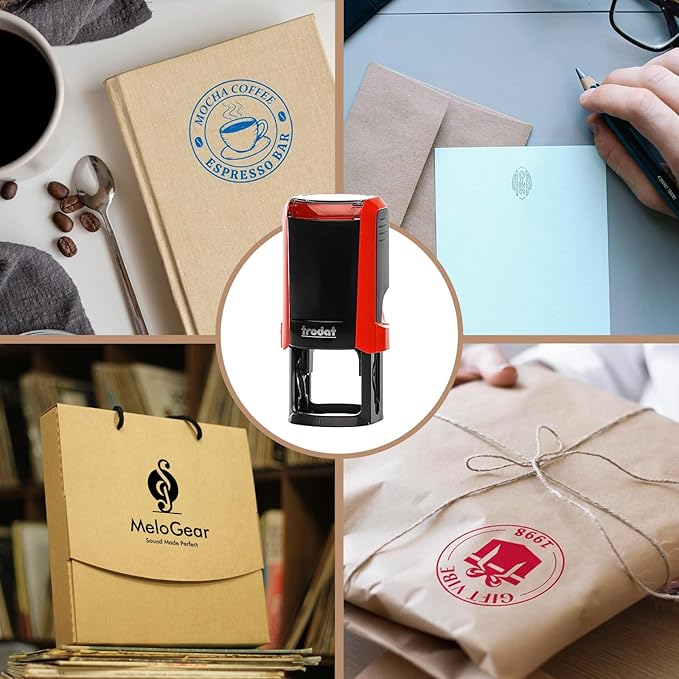 Custom Logo Stamps Self Inking, Customized Address Name Stamp, Personalized - Image 7