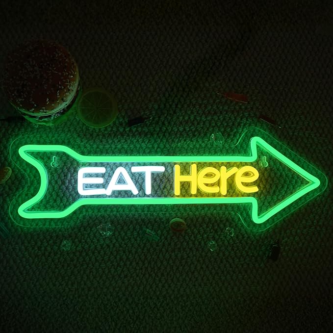 Looklight Eat Here Arrow Neon Sign Dimmale Neon Lights - Image 7