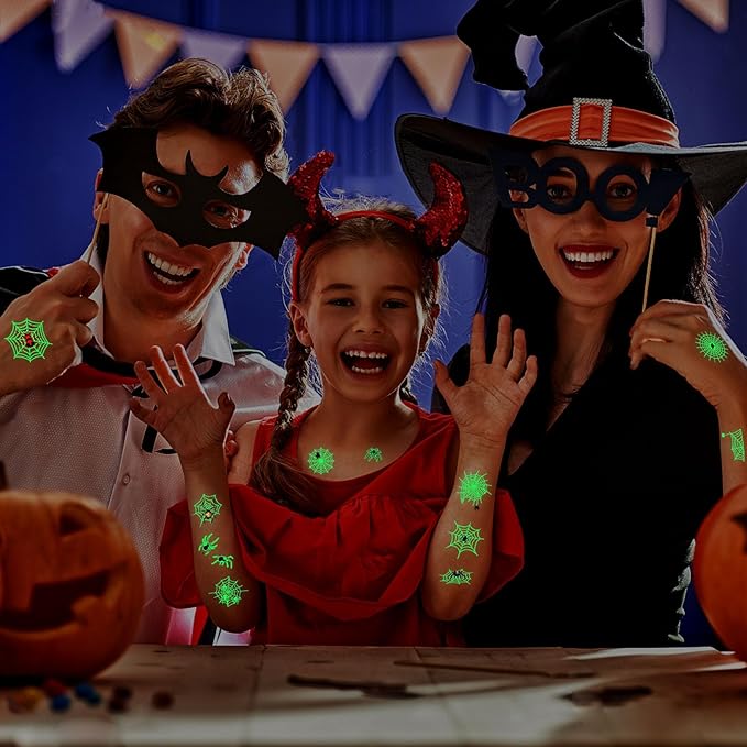 Luminous Halloween Temporary Tattoos - Image 5
