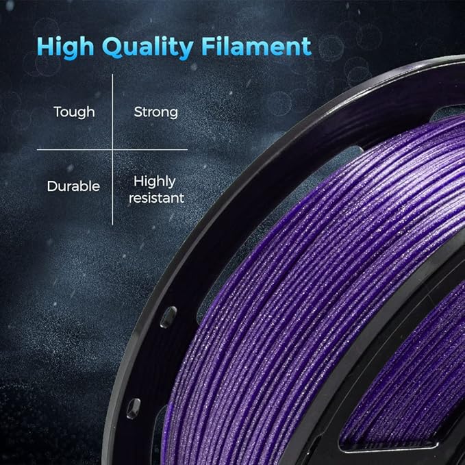 FLASHFORGE 3D Printer Filament, PLA Galaxy Filament 1.75mm, 1KG Spool, - Image 5