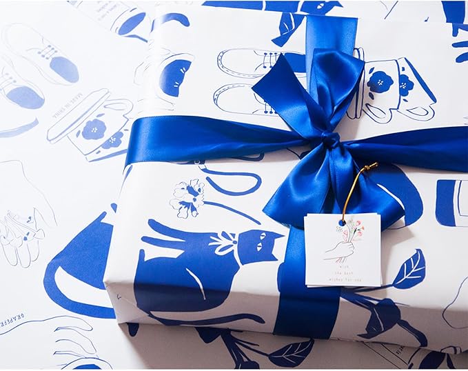 1" x 50 Yards Royal Blue Satin Ribbon Single Faced Fabric Ribbons - Image 5