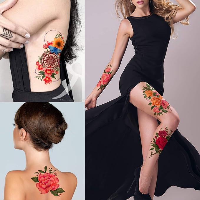 Yazhiji 49 Sheets Temporary Tattoos - Image 7