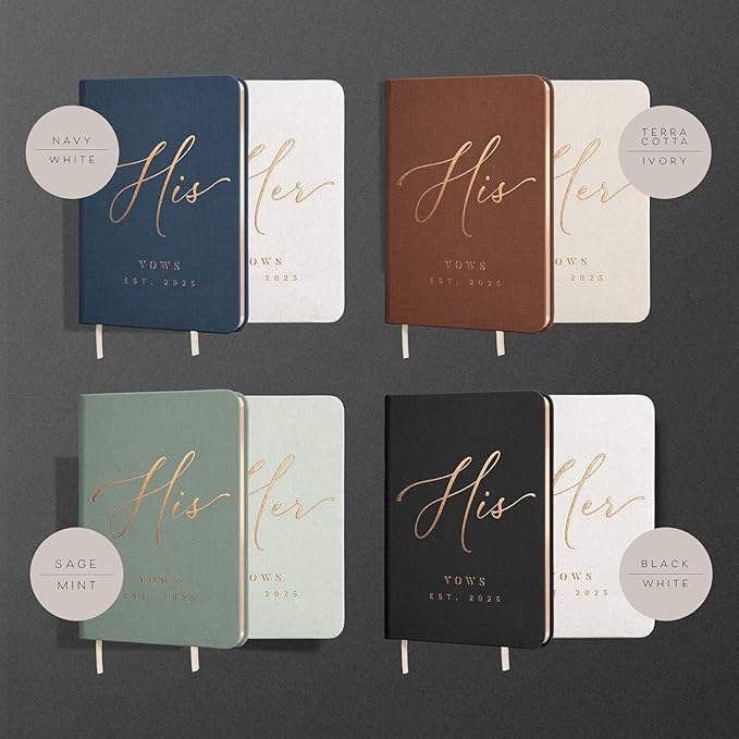 Custom 2025 Vow Books His & Hers - Image 3