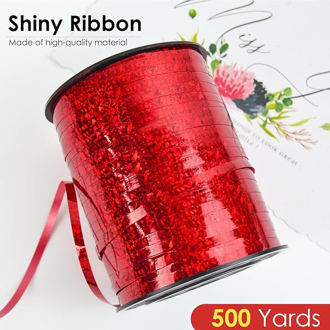 Red Curling Ribbon - Image 2
