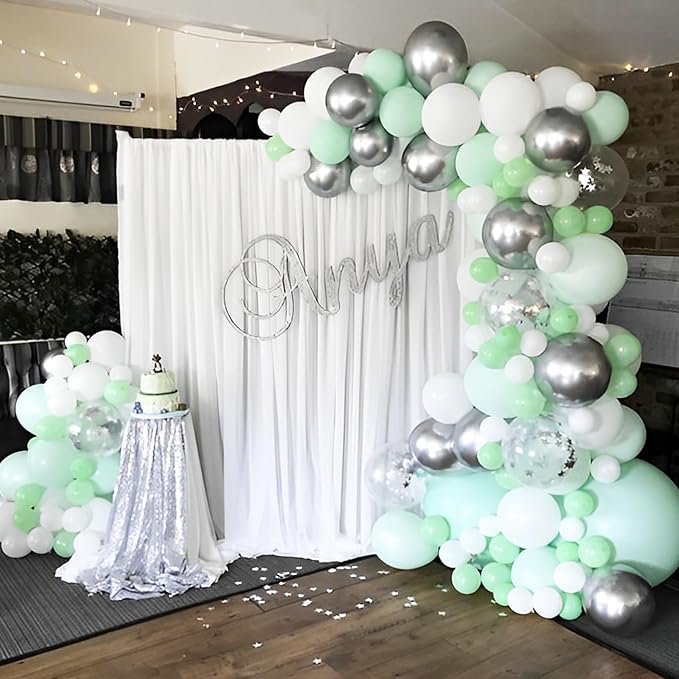 90pack Mint Green Balloons Different Size 18/12/10/5 Inch Pastel Green Balloon - Image 5