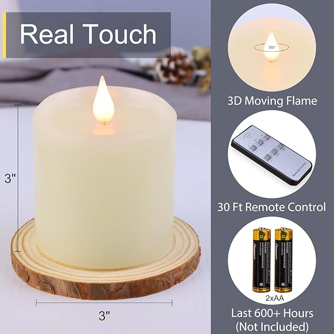 Flameless Candles Battery Operated - Image 3