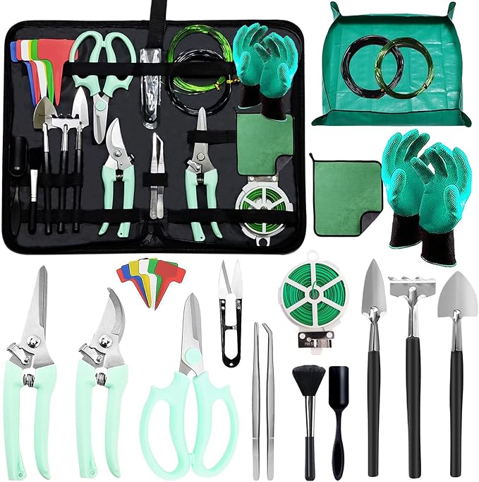 Bonsai Tools Set for Beginners, Bonsai Tree Kit by Unknown
