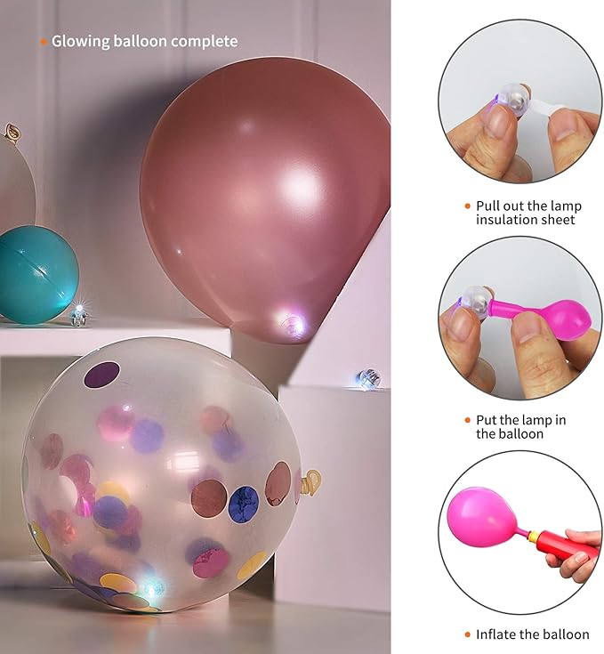 Aogist 100Pcs Warm White Balloon Lights - Image 4
