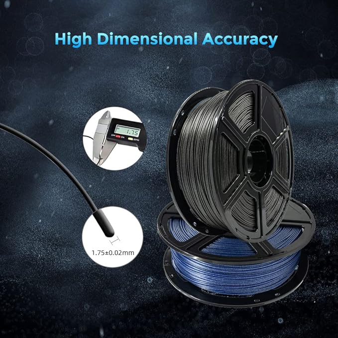 FLASHFORGE 3D Printer Filament, PLA Galaxy Filament 1.75mm, 1KG Spool, - Image 3
