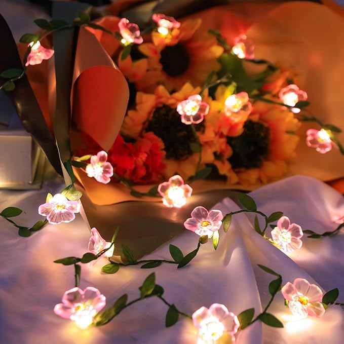Decorative Fairy Vine Flower String Lights - Image 4